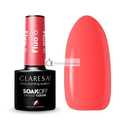 Claresa Fluo UV Nail Polish 5ml - Pack of 6