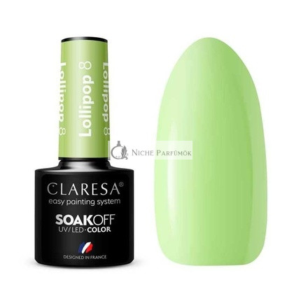 Claresa Lollipop UV Nail Polish 5ml - Pack of 8