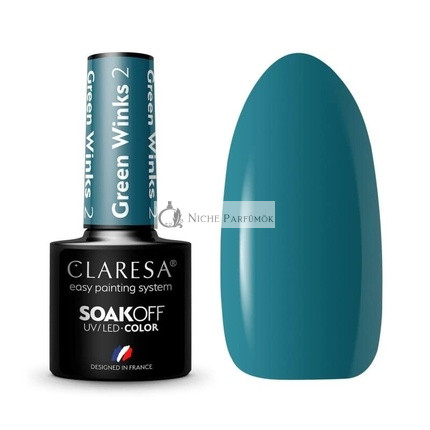 Green Winks UV Nail Polish 5ml Claresa - Pack of 2