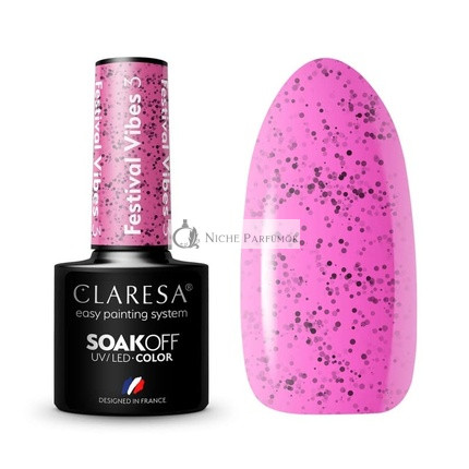 Festival Vibes UV Nail Polish 5ml Claresa - Pack of 3