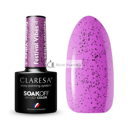 Festival Vibes UV Nail Polish 5ml Claresa - Pack of 4