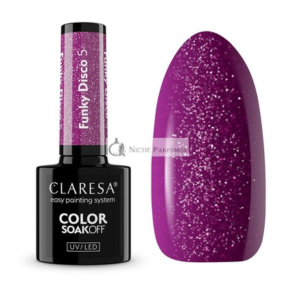 Claresa Soak Off Uv Led Funky Disco Hybrid Nail Polish 5g