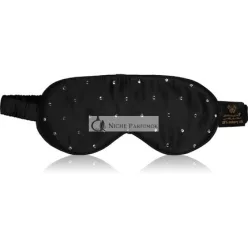 Crystallove Crystalized Silk Eye Mask - Black, 1 pc