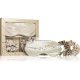 Crystallove Golden Silk Eye Mask & Scrunchies Set - Silk material, Golden color, includes eye mask and scrunchies