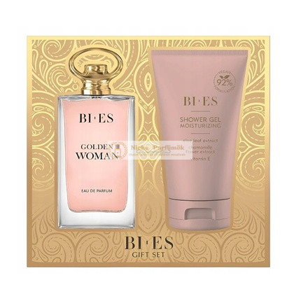 Bi-Es Golden Woman Eau De Parfum Ajándékcsomag - 90ml Eau De Parfum & 150ml Tusfürdő