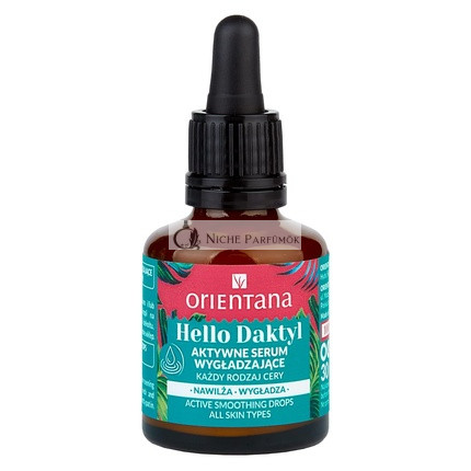 Orientana Smoothing Face Serum Hello Dactyl Date Extract Natural Vegan Lightweight Milky Emulsion Reduces Wrinkles & Improves Firmness All Skin Types 30ml Date & Korean Ginseng Ferment