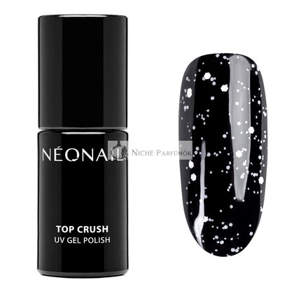 NEONAIL UV Nail Polish Top Coat Gel UV Top Crush White Gloss 7.2ml
