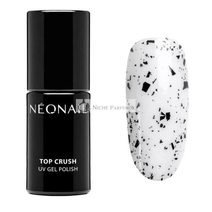 NEONAIL UV Nail Polish Top Coat Gel UV Top Crush Black Gloss 7.2ml
