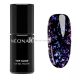 NEONAIL UV Nail Polish Top Coat Gel UV Top Glow Violet Aurora Flakes 7.2ml
