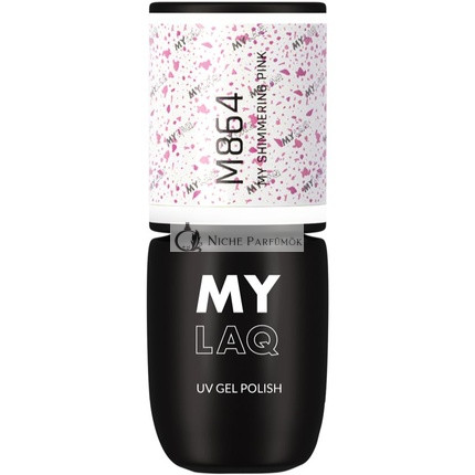 MYLAQ UV Gel Polish - My Shimmering Pink, 5 ml