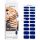 NEONAIL UV Gel Stickers Easy On M01 Blue 15 Patterns Nail Stickers Nail Polish Strips Gel Nail Stickers for Feet and Hands Nail Stickers for Decoration Nail Design