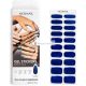 NEONAIL UV Gel Stickers Easy On M01 Blue 15 Patterns Nail Stickers Nail Polish Strips Gel Nail Stickers for Feet and Hands Nail Stickers for Decoration Nail Design