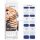 NEONAIL UV Gel Stickers Easy On M10 Blue Glitter 15 Patterns Nail Stickers Nail Polish Strips Gel Nail Stickers Nail Stickers for Feet and Hands Nail Design Decoration