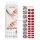 NEONAIL UV Gel Stickers Easy On P01 Red 15 Patterns Nail Stickers Nail Polish Strips Gel Nail Stickers Foot and Hand Nail Stickers Nail Decoration
