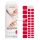 NEONAIL UV Gel Stickers Easy On P03 Red 15 Patterns Nail Stickers Nail Polish Strips Gel Nail Stickers Foot and Hand Nail Stickers Nail Decoration