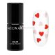 NEONAIL UV Nail Polish Never-Ending Love 7.2ml Clear with Pink-Red Hearts