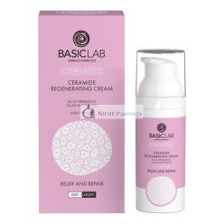   BasicLab Ceramide Regenerating Day and Night Cream 50ml for Women and Men - Moisturizes and Soothes