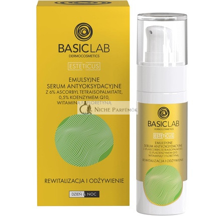 BasicLab Dermocosmetics Face Serum with Vitamin C 30ml Revitalizes and Nourishes Dry and Combination Skin