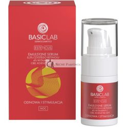   BasicLab Face Serum with Retinol, Coenzyme Q10, and Vitamin C 15ml Anti-Wrinkle Night Serum for Women