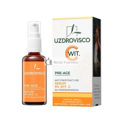 UZDROVISCO Pre-Age Antioxidant Serum with 9% Vitamin C for Discoloration 30ml