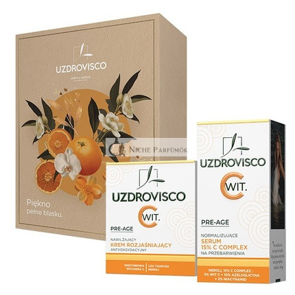 Uzdroviscoset Pre-Age Brightening Face Cream 50ml And Normalizing Face Serum 30ml