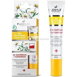   FLOSLEK Eye Contour and Under Eye Gel with Eye Protection and Champagne 15ml