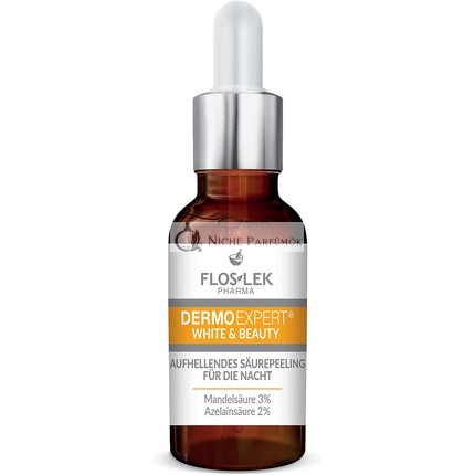 FLOSLEK Brightening Night Acid Peel 30ml - Soothes Redness and Protects Skin - For All Skin Types with Discoloration - Made in the EU