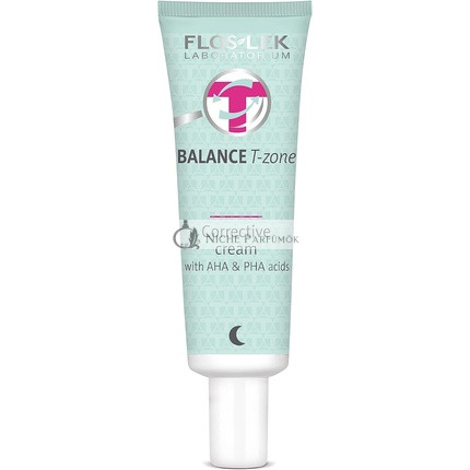 FLOSLEK Corrective Face Night Cream with AHA and PHA Acids 50ml - For All Skin Types