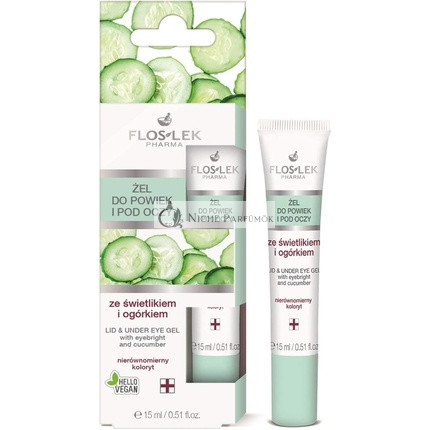 Floslek Pharma Eye and Under Eye Gel with Eyebright and Cucumber 15ml
