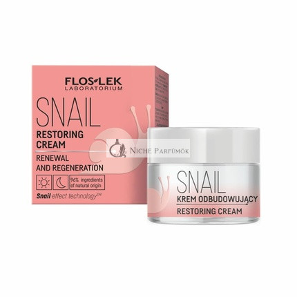 FLOSLEK Snail Slime Day and Night Care 50ml Face Cream with Snail Extract Moisturizer for Wrinkles Fine Lines & Dark Spots Anti-Aging Skincare