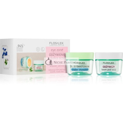 Flos-Lek Eye Zone Set Gel with Calendula and Chamomile 10g + Nutritive Cream 15ml