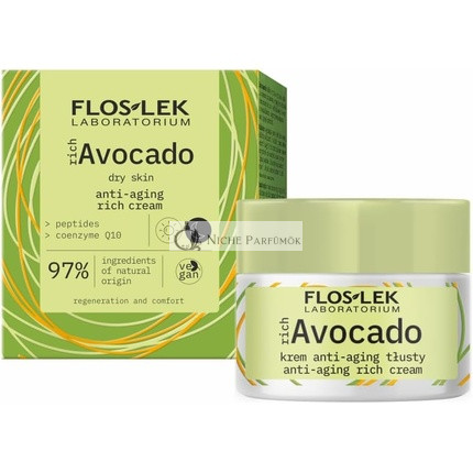FLOSLEK Rich Avocado Anti Aging Day & Night Skin Moisturizer 50ml