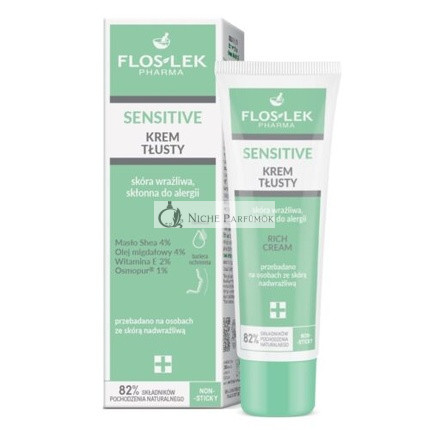 Floslek Sensitive Oily Cream for Sensitive Skin 50ml
