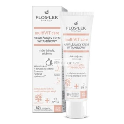 Floslek Pharma Multivit Care Moisturizing Cream For Mature And Weakened Skin With Vitamins 50 Ml