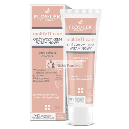 Floslek Pharma Multivit Care Nourishing Cream For Mature And Weakened Skin With Vitamins 50 Ml