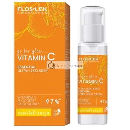 Floslek Laboratorium Go For Glow Vitamin C Ultra Light Cream For Day And Night 30 Ml