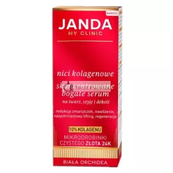   Jandan Collagen Concentrated Rich Serum With 24k Gold For Face, Neck, And Decollete - 30ml