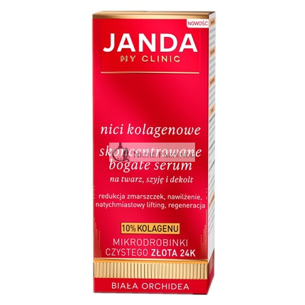 Jandan Collagen Concentrated Rich Serum With 24k Gold For Face, Neck, And Decollete - 30ml