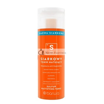 Barwa Sulphuric Anti Acne Mattifying Face Toner Sulfur Tonic 200ml Vegan