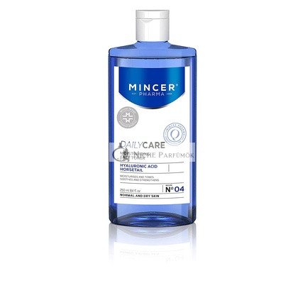 Mincer Pharma Daily Care Moisturizing and Soothing Face Toner for Normal and Dry Skin with Arnica, Shea Butter, Licorice Butter, Aloe Vera, Horsetail and Hyaluronic Acid 250ml