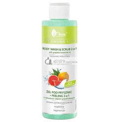   Ava Laboratorium Face Wash Scrub Shower Gel With Scrub 2 In 1 Grapefruit 200ml