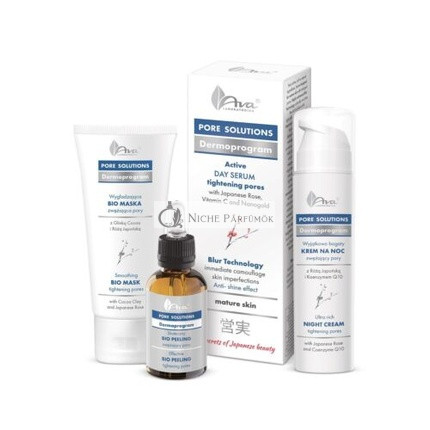 Pore Solutions Dermoprogram Day Serum Night Cream Bio Peeling