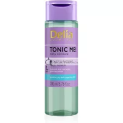   Delia Cosmetics Tonic Me Moisturizing Tonic for Sensitive and Dry Skin with Hyaluronic Acid, Rose Petal, Green Tea and Chamomile Extract 200ml