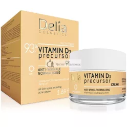   Delia Cosmetics Vitamin D3 Precursor Anti-Wrinkle Normalizing Day Cream for All Skin Types 50ml