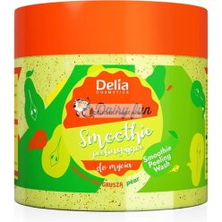   Delia Cosmetics Dairy Fun Body Peeling Smoothie 350g - Exfoliates, Smoothes, Moisturizes, Nourishes, and Firms with Intense Pear Scent