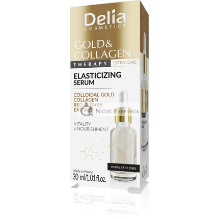 Delia Cosmetics Gold & Collagen Therapy Elasticity Serum Vitality Nutrition 30ml