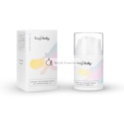   Hagi Baby Natural Body Cream and Face Cream with Apricot Kernel Oil, Rice Oil, and Poppy Seed Oil 50ml