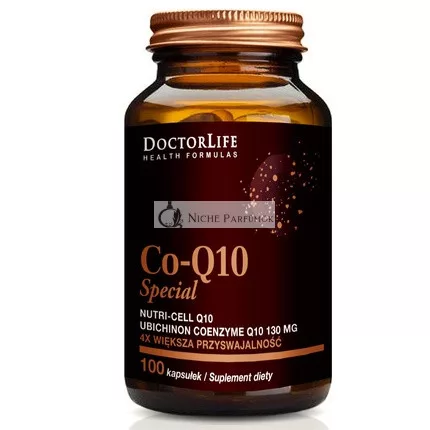 Doctor Life Co-Q10 Special Organic Coconut Oil 130mg Dietary Supplement 100 Capsules