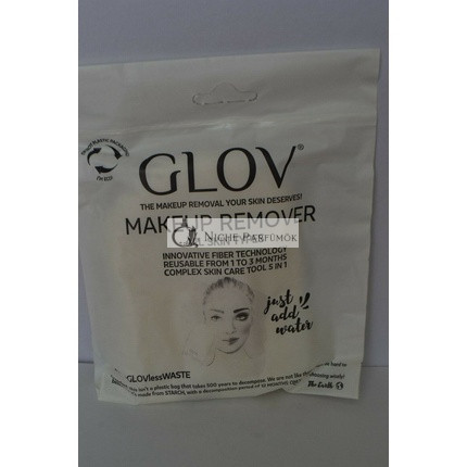 Sealed Glov Makeup Remover Face Cleansing Cloth Glove White for All Skin Types