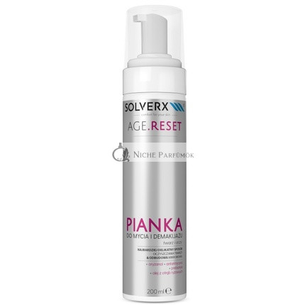 Solverx Age Reset Cleansing Foam For Face And Makeup Removal 200ml